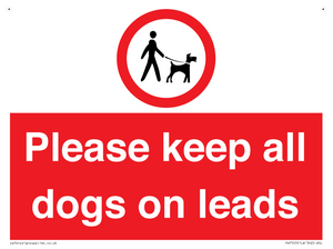 Please keep all dogs on leads